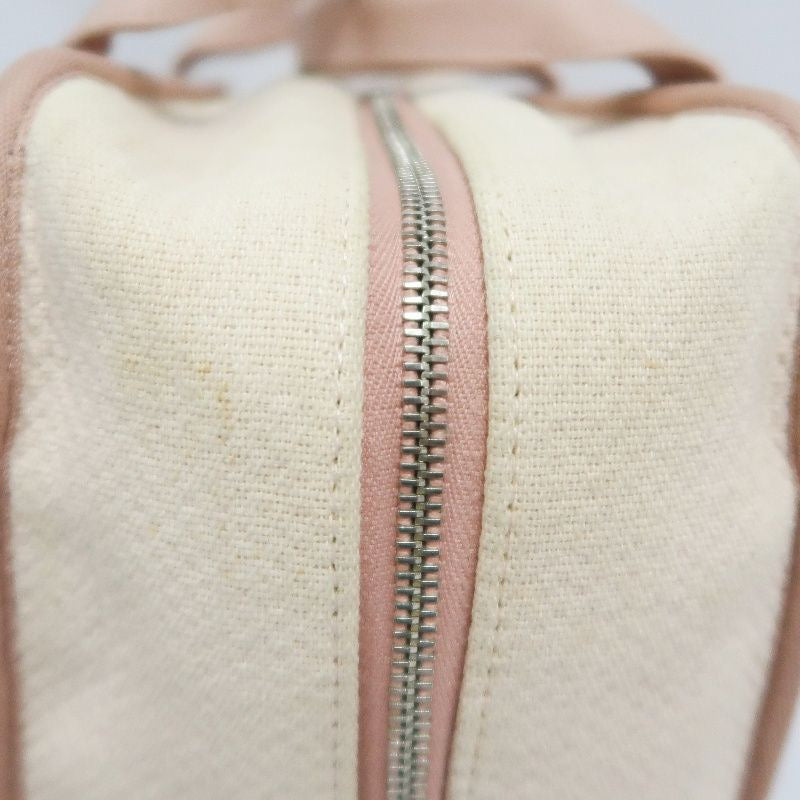 CHANEL Deauville Bowling Bag, Pink Canvas, With Guarantee Card