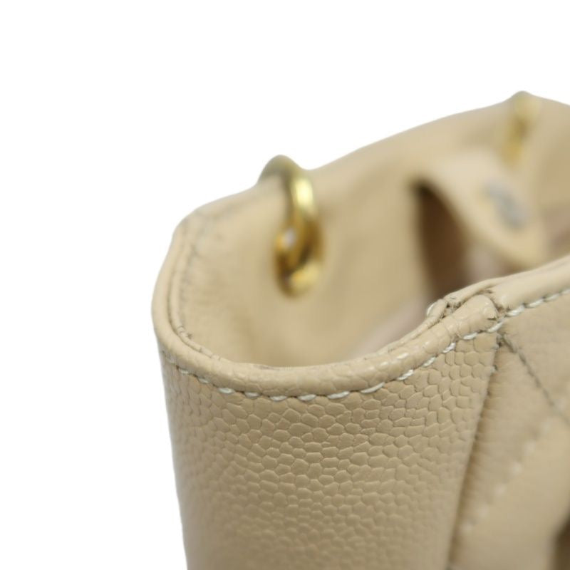 CHANEL Caviar Leather GST Tote Bag, Milk Tea Beige with Gold-Tone Hardware