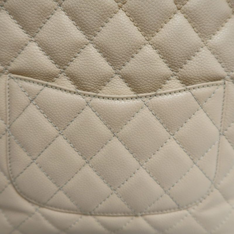 CHANEL Caviar Leather GST Tote Bag, Milk Tea Beige with Gold-Tone Hardware