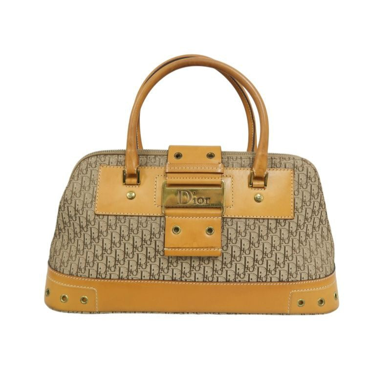 Dior Street Chic Trotter Handbag Brown with Gold Hardware, Dust Bag Included
