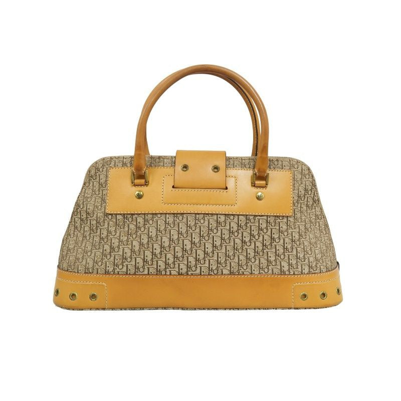 Dior Street Chic Trotter Handbag Brown with Gold Hardware, Dust Bag Included