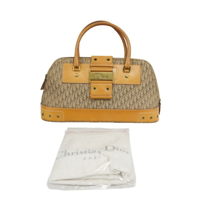 Dior Street Chic Trotter Handbag Brown with Gold Hardware, Dust Bag Included