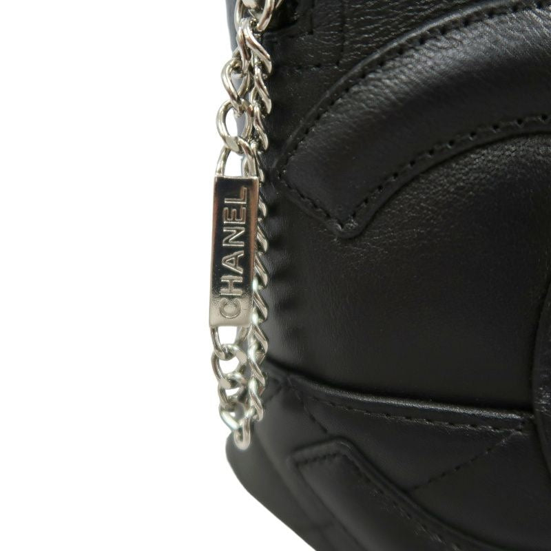 CHANEL Cambon Line Handbag Black CHANEL Black Lambskin Cambon Underarm Bag