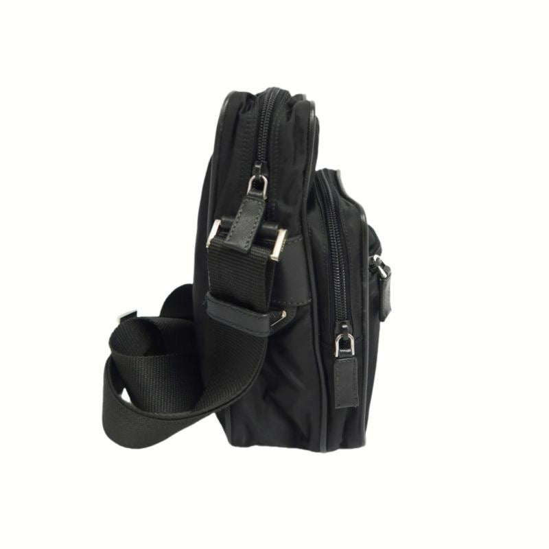 PRADA Shoulder Bag, Nylon Material, Black Color, with Dust Bag