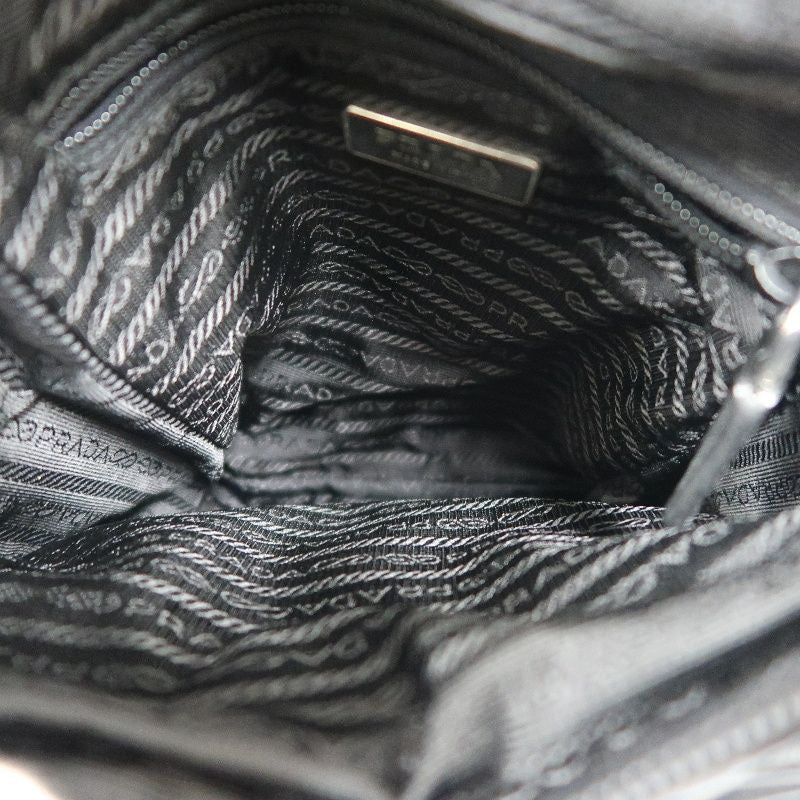 PRADA Shoulder Bag, Nylon Material, Black Color, with Dust Bag