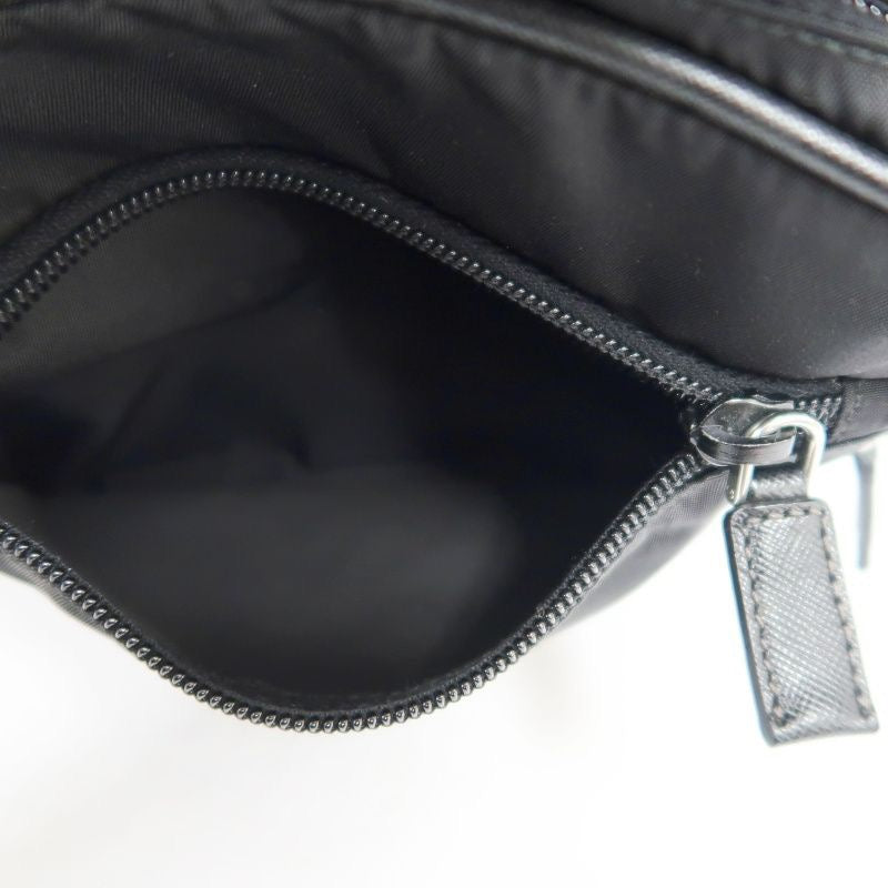 PRADA Shoulder Bag, Nylon Material, Black Color, with Dust Bag