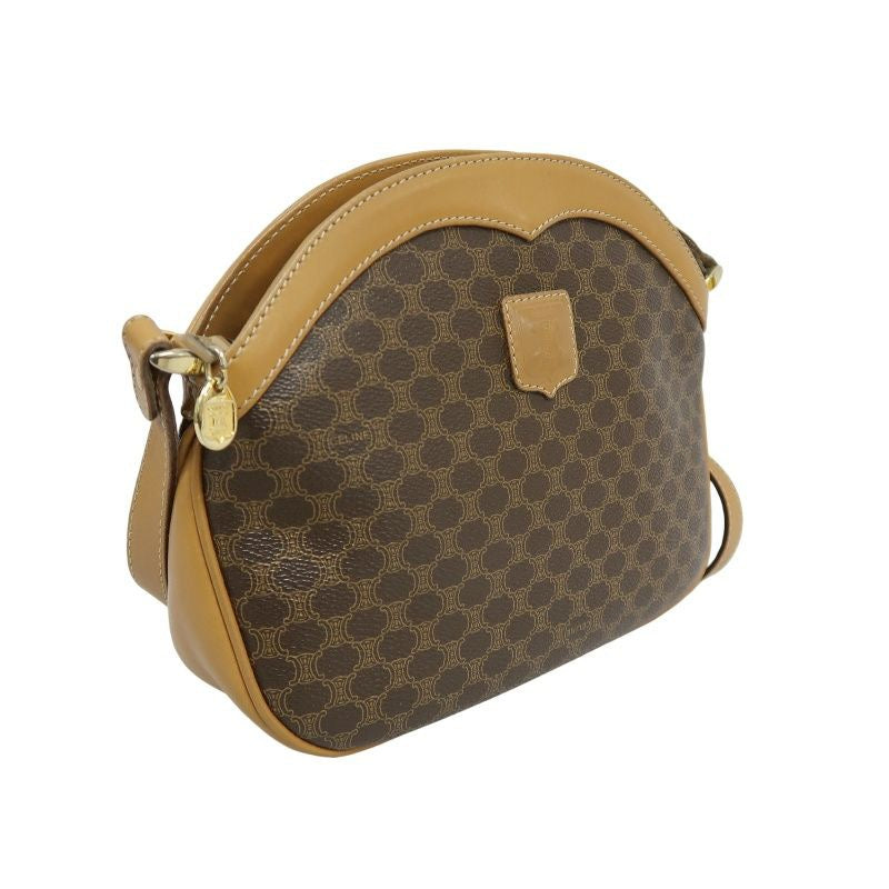 Celine Macadam Shoulder Bag Brown Celine Monogram PVC Apple Crossbody Bag