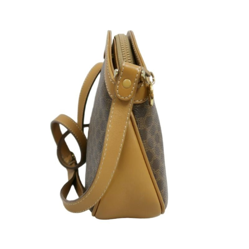 Celine Macadam Shoulder Bag Brown Celine Monogram PVC Apple Crossbody Bag