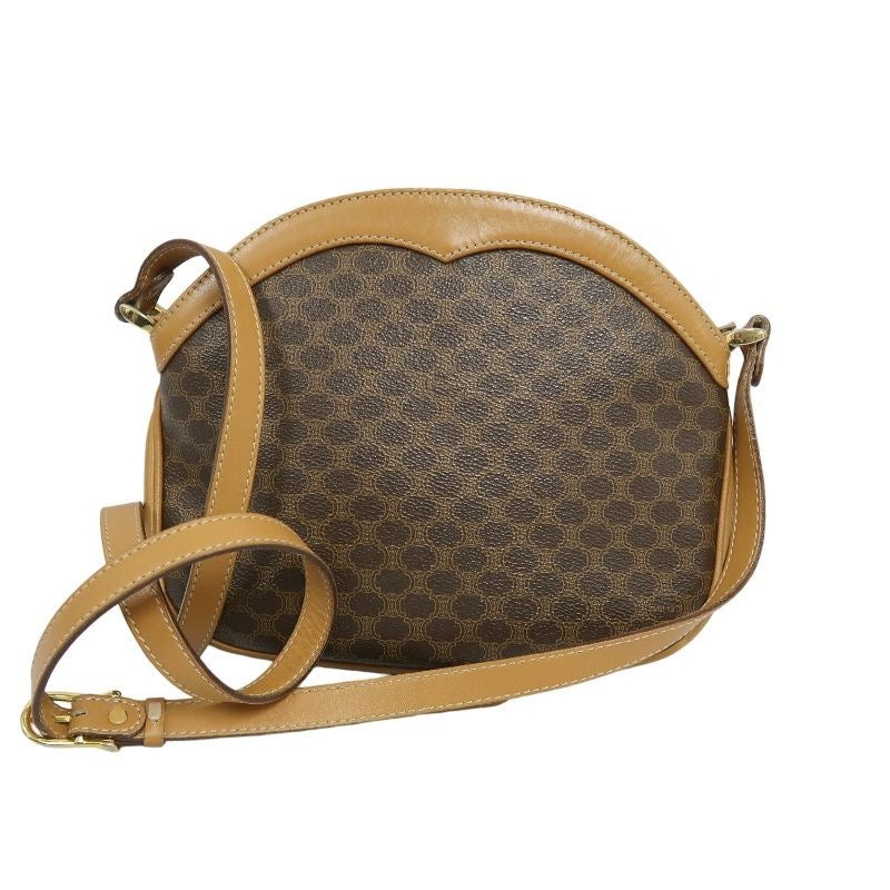 Celine Macadam Shoulder Bag Brown Celine Monogram PVC Apple Crossbody Bag