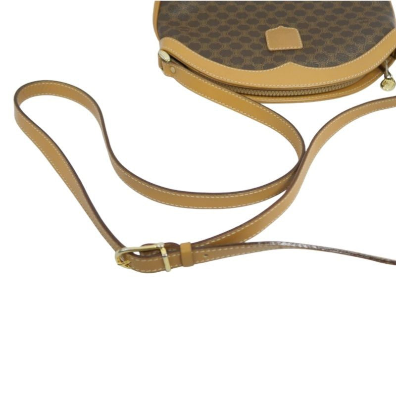 Celine Macadam Shoulder Bag Brown Celine Monogram PVC Apple Crossbody Bag
