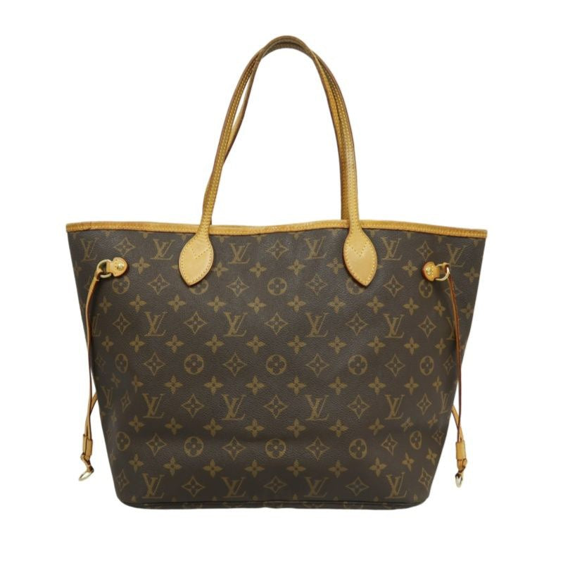 LOUIS VUITTON Monogram Neverfull Tote Bag, Brown, with dust bag