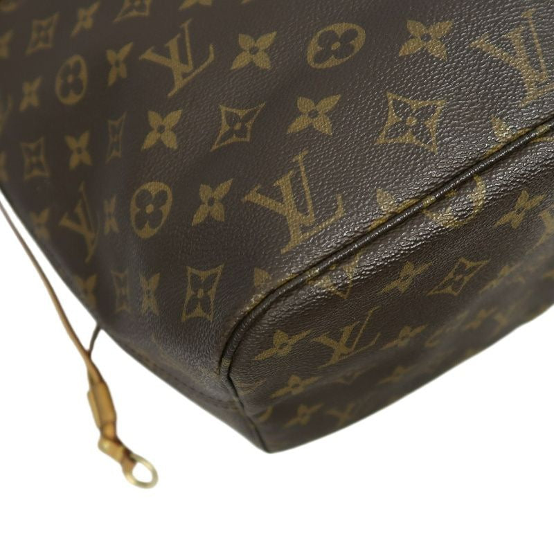 LOUIS VUITTON Monogram Neverfull Tote Bag, Brown, with dust bag