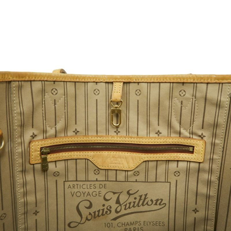 LOUIS VUITTON Monogram Neverfull Tote Bag, Brown, with dust bag