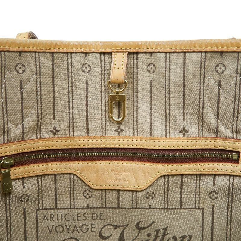 LOUIS VUITTON Monogram Neverfull Tote Bag, Brown, with dust bag