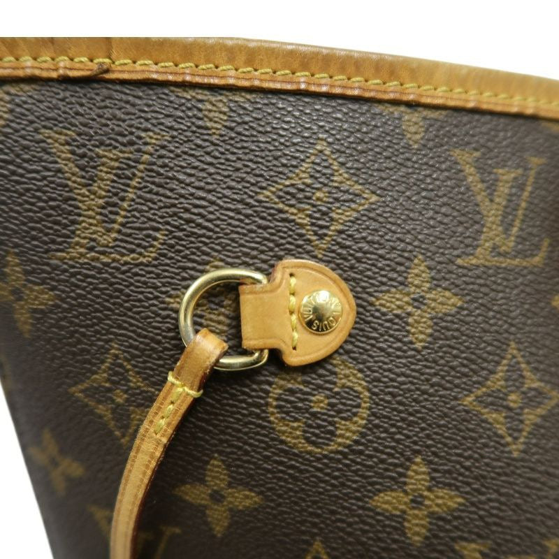 LOUIS VUITTON Monogram Neverfull Tote Bag, Brown, with dust bag