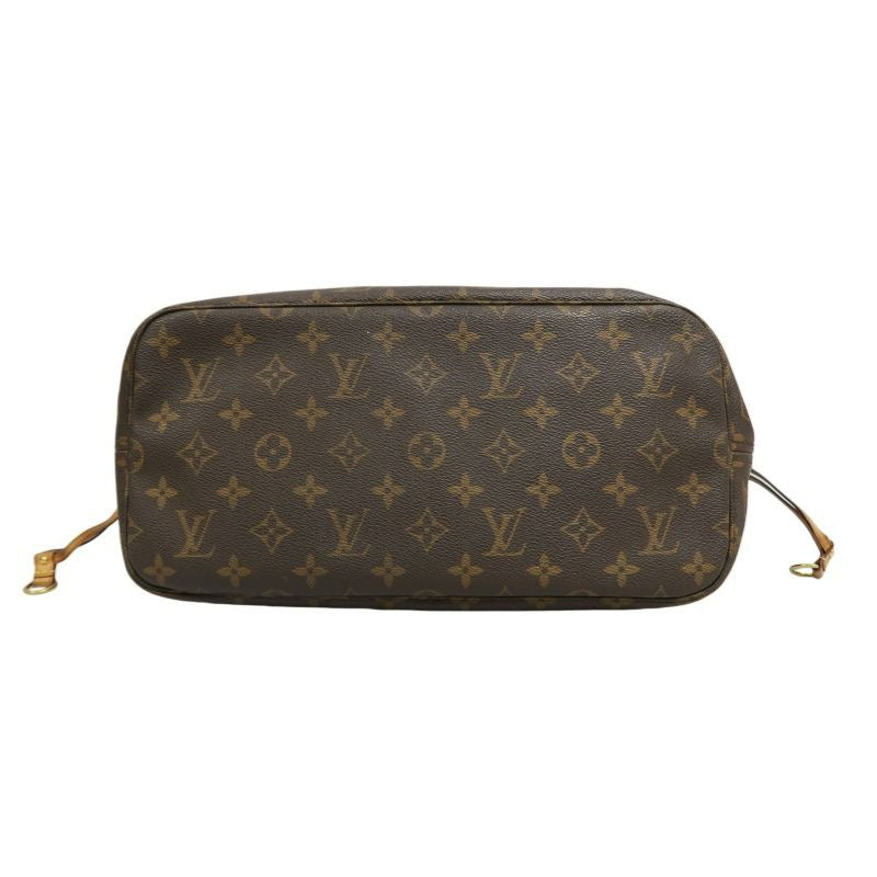 LOUIS VUITTON Monogram Neverfull MM Tote Bag, Brown, PVC material, with dust bag