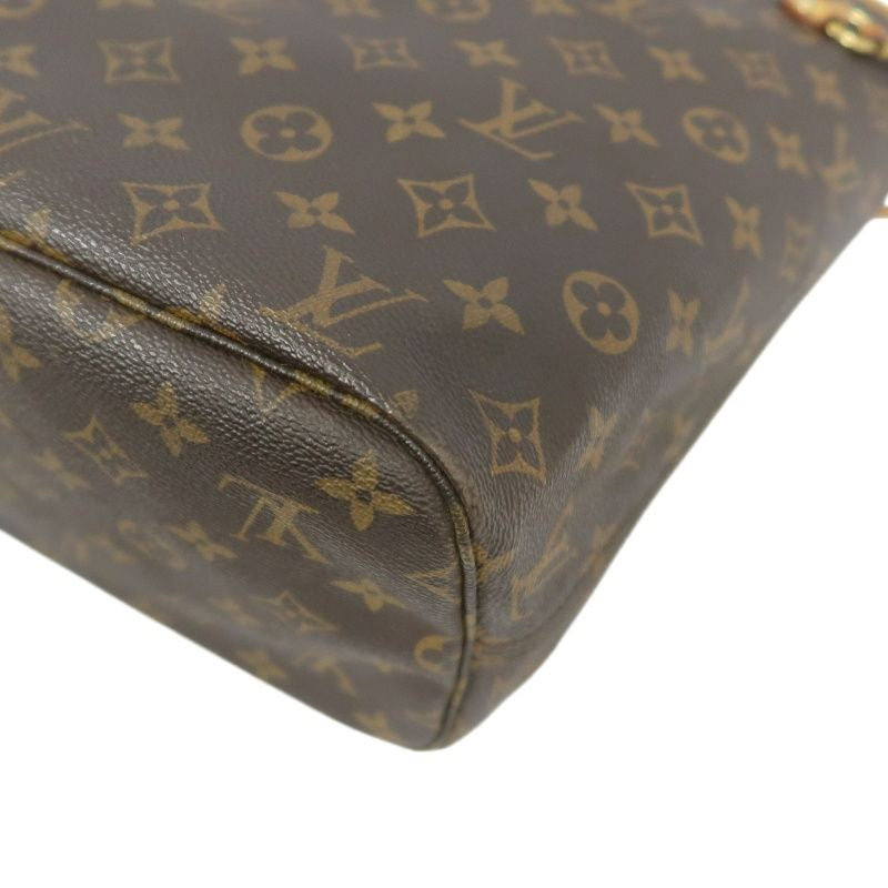 LOUIS VUITTON Monogram Neverfull MM Tote Bag, Brown, PVC material, with dust bag