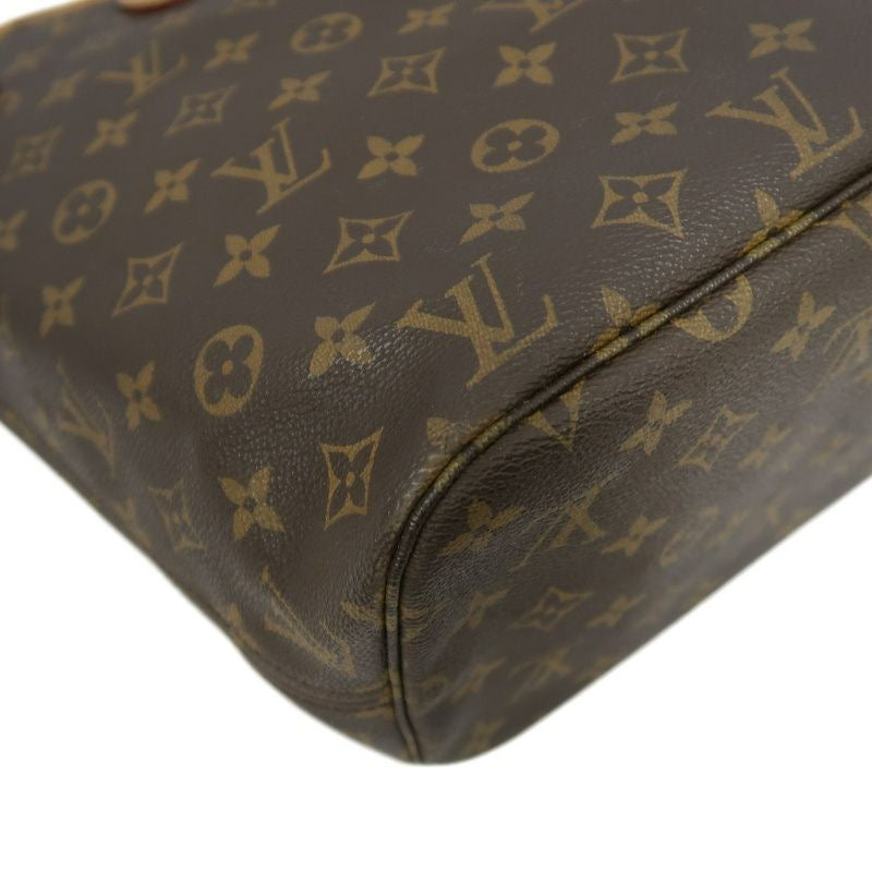 LOUIS VUITTON Monogram Neverfull MM Tote Bag, Brown, PVC material, with dust bag