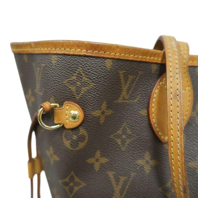 LOUIS VUITTON Monogram Neverfull MM Tote Bag, Brown, PVC material, with dust bag