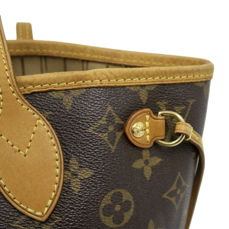 LOUIS VUITTON Monogram Neverfull MM Tote Bag, Brown, PVC Material, Shoulder & Shopping Bag