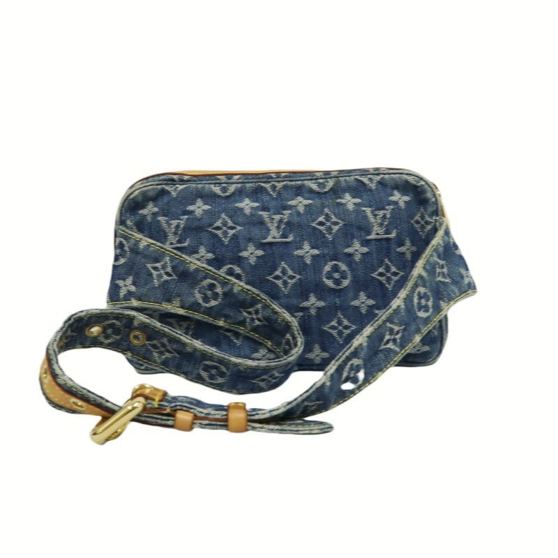 LOUIS VUITTON  Blue Denim Canvas Bumbag, Crossbody Bag