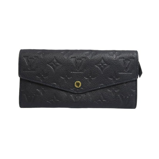 LOUIS VUITTON Portefeuille Curieuse, Empreinte, Long Wallet, Black, Gold Hardware, PVC Material