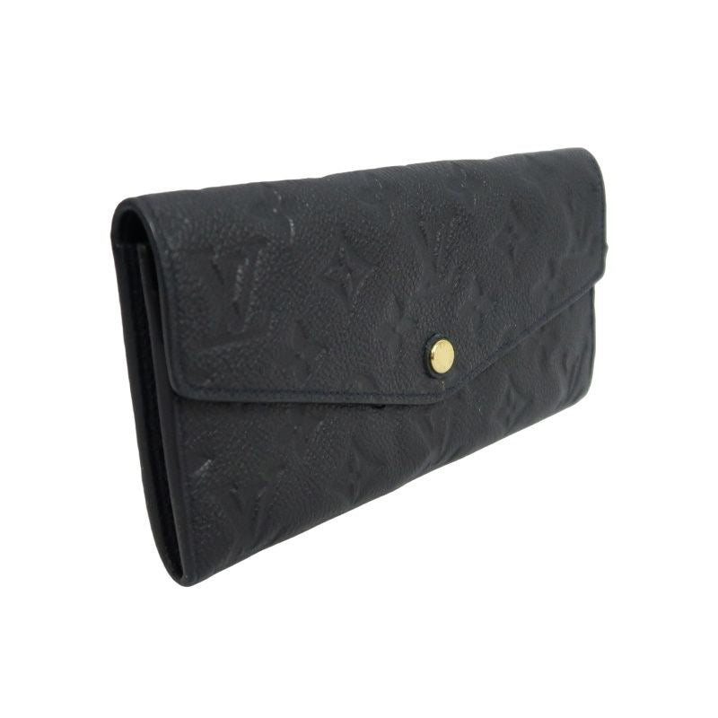 LOUIS VUITTON Portefeuille Curieuse, Empreinte, Long Wallet, Black, Gold Hardware, PVC Material