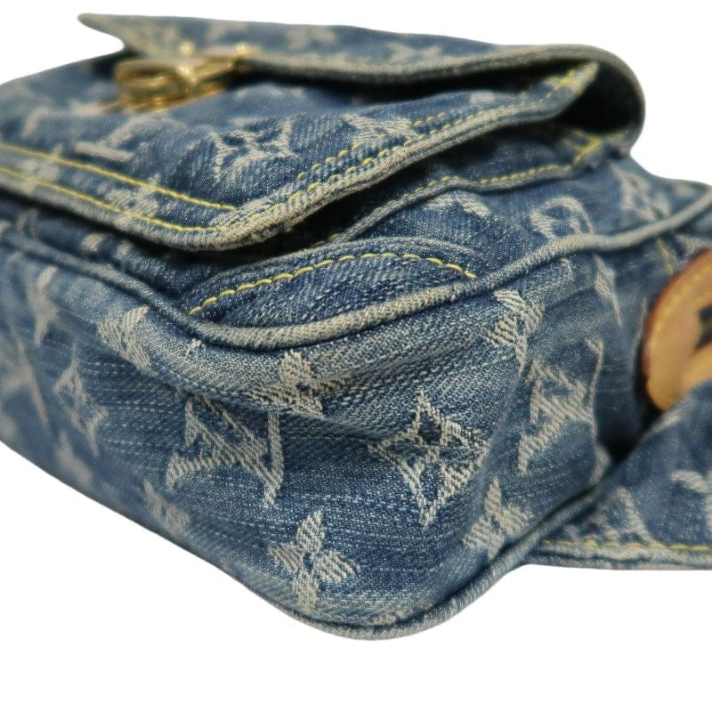 LOUIS VUITTON  Blue Denim Canvas Bumbag, Crossbody Bag