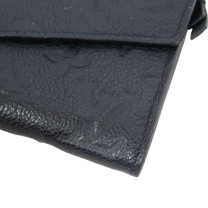 LOUIS VUITTON Portefeuille Curieuse, Empreinte, Long Wallet, Black, Gold Hardware, PVC Material