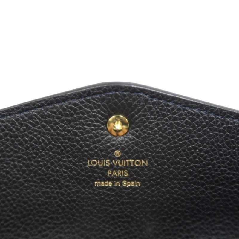 LOUIS VUITTON Portefeuille Curieuse, Empreinte, Long Wallet, Black, Gold Hardware, PVC Material