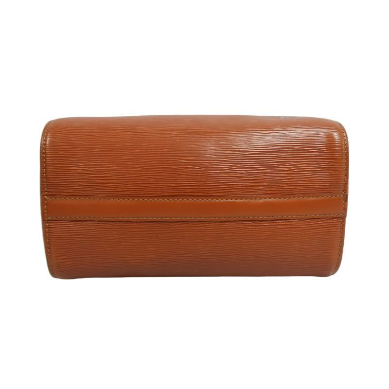 LOUIS VUITTON Speedy 25 Epi Leather Handbag, Brown, with Padlock