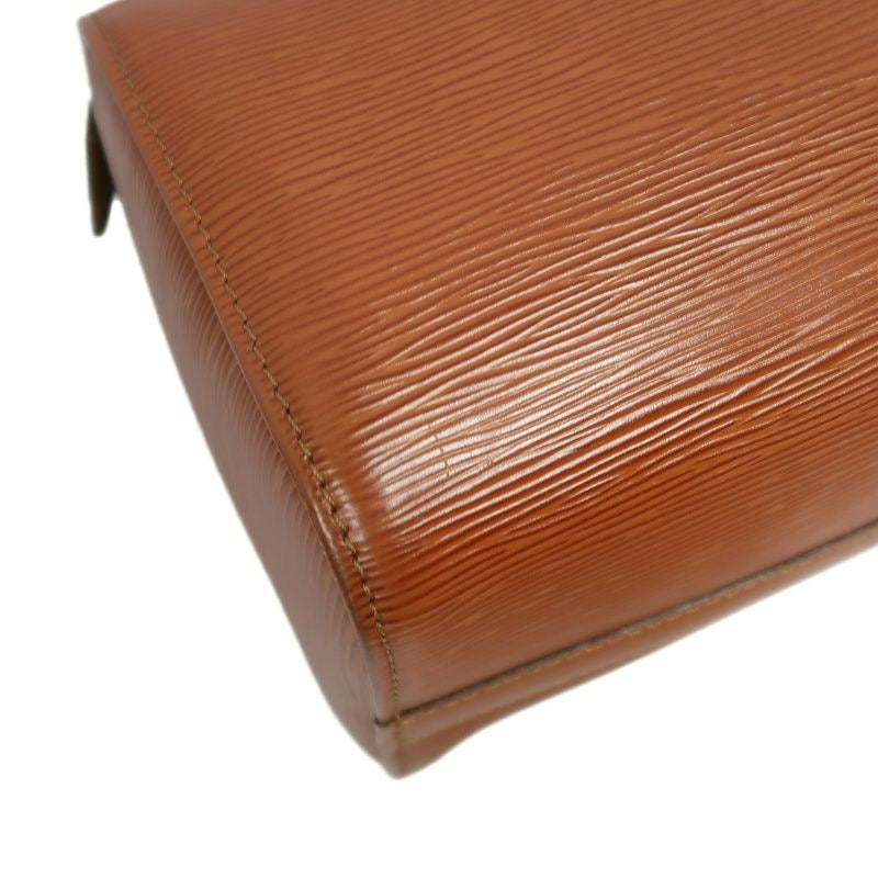 LOUIS VUITTON Speedy 25 Epi Leather Handbag, Brown, with Padlock