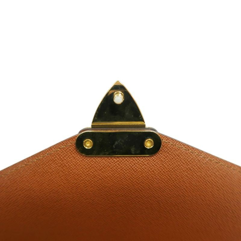 LOUIS VUITTON Monceau 28 Monogram Handbag, Brown, Gold Hardware, with Shoulder Strap and Two Keys, PVC Material