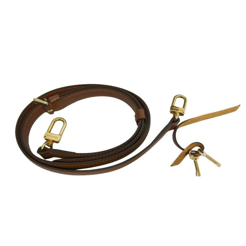LOUIS VUITTON Monceau 28 Monogram Handbag, Brown, Gold Hardware, with Shoulder Strap and Two Keys, PVC Material