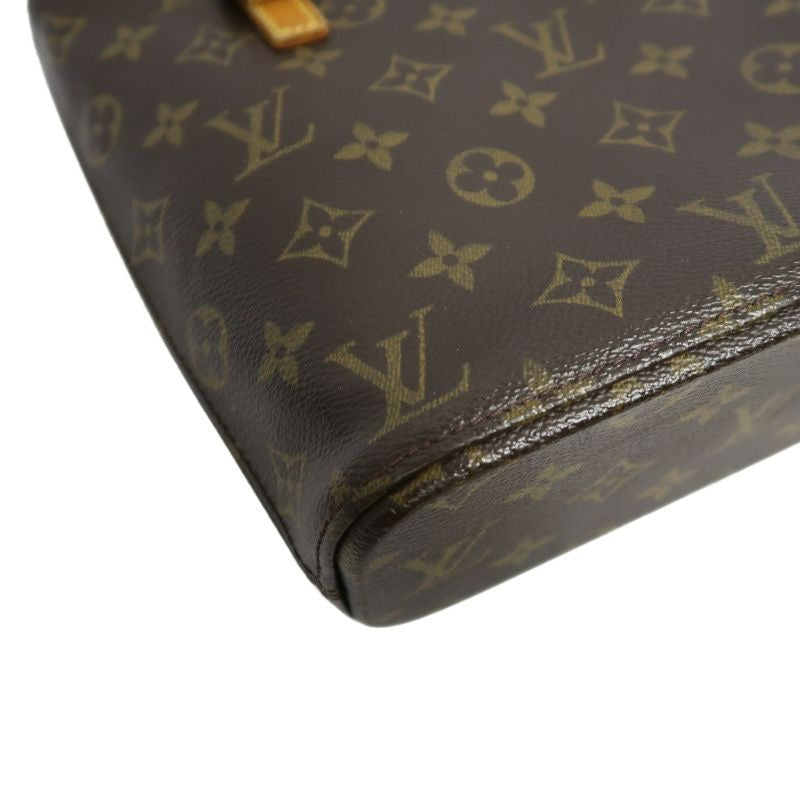 LOUIS VUITTON Monogram Vivian PM Handbag, Brown, PVC Material
