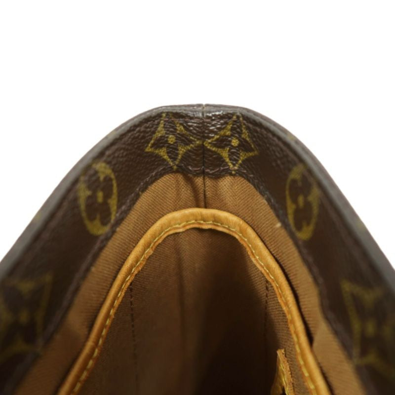LOUIS VUITTON Monogram Vivian PM Handbag, Brown, PVC Material