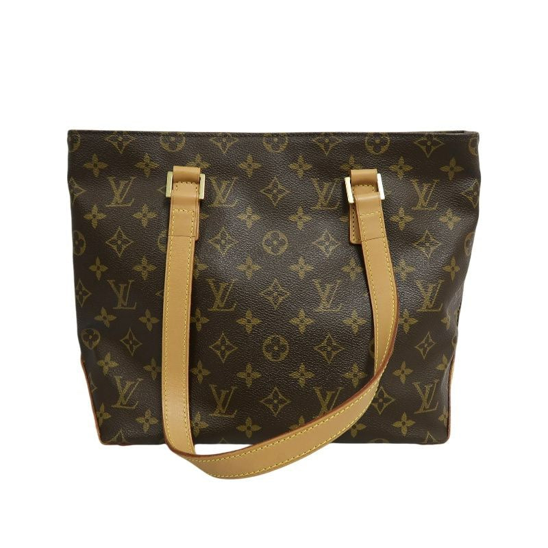 LOUIS VUITTON Cabas Piano Monogram Tote Bag, Brown, PVC Material, Shoulder Bag
