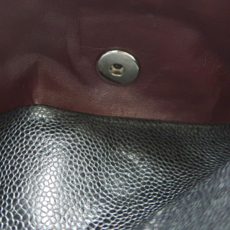 Chanel Classic Flap Shoulder Bag, Black Caviar Leather, Iconic Turn-lock Closure, Leather-woven Chain Strap, Premium Hardware, Timeless Luxury Handbag