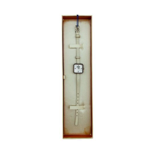 COACH Watch, White Strap, With Box, Quartz Silver Dial CA.52.7.14.0492 SS / Leather Puppy 8.913.200