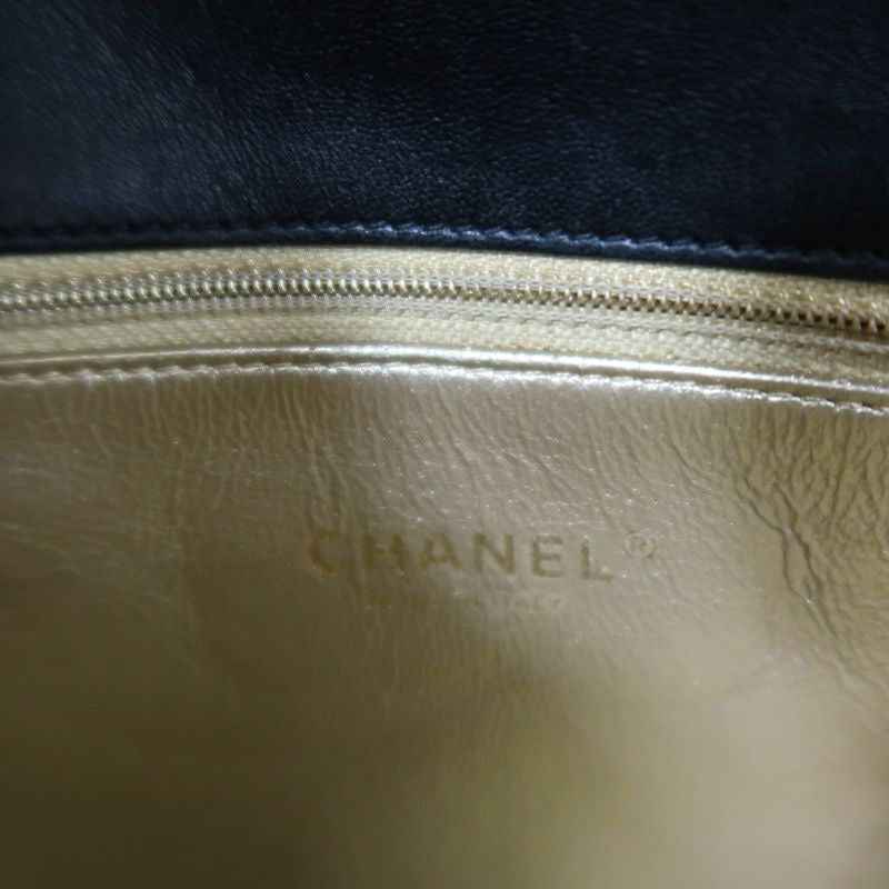 Chanel Matelasse Lambskin Beige/Black Crossbody Bag