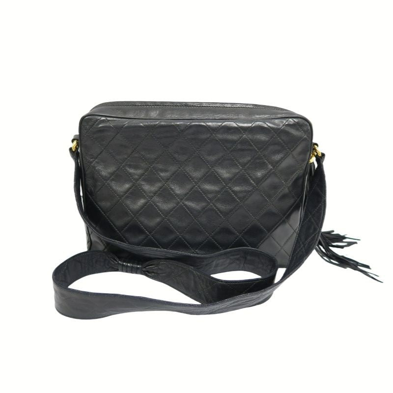 Chanel Matelasse Lambskin Black Crossbody Shoulder Bag