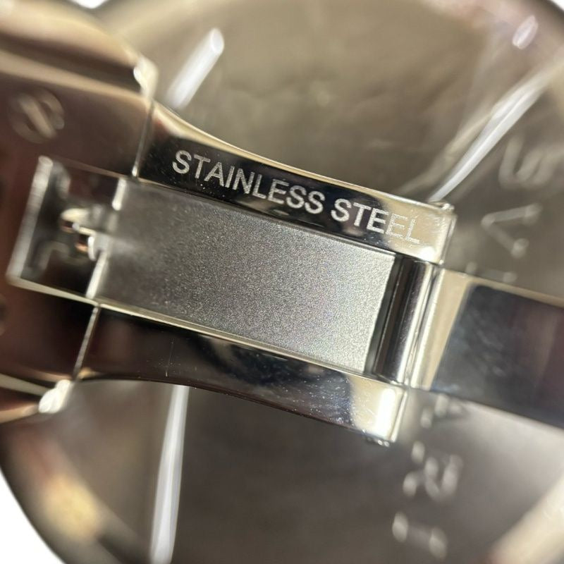 BVLGARI Men's silver watch With box Silver bracelet, black dial Model: BB38SSAUTO Stainless steel / Stainless steel Bulgari Bulgari L14503 Automatic movement Black dial Coated Scratches