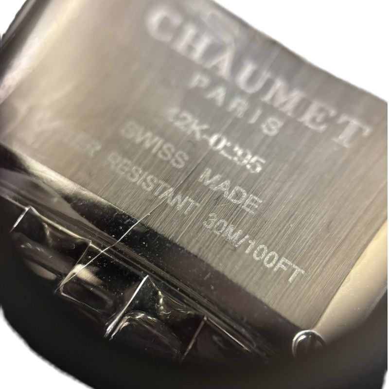 CHAUMET Class One Extra Large size Side diamonds With extra links Silver