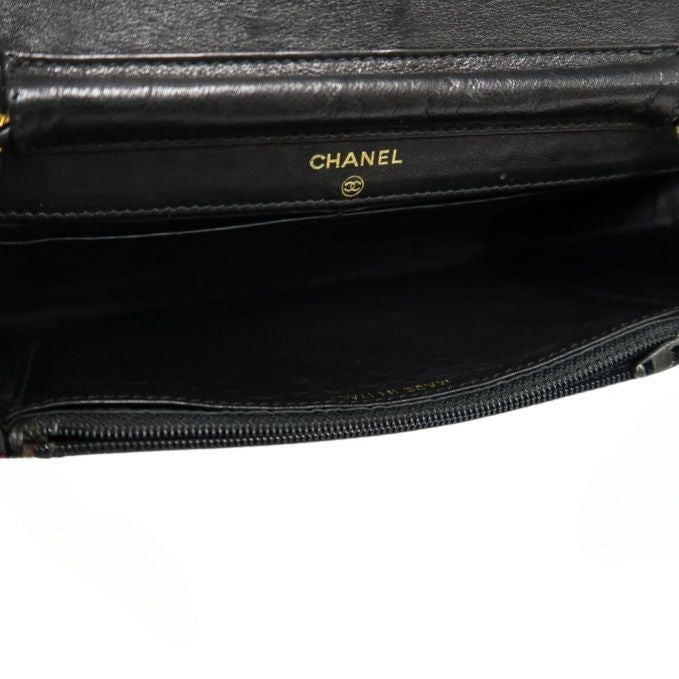 Chanel Flap Crossbody Shoulder Bag, Black Caviar Leather, Gold-Tone Hardware, Classic Luxury Handbag