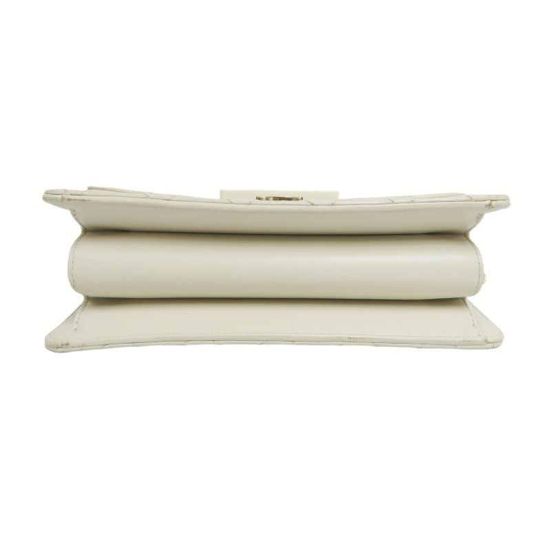 CHANEL Classic Flap Shoulder Bag, Off-white Lambskin, Quilted Pattern, Gold-tone Hardware