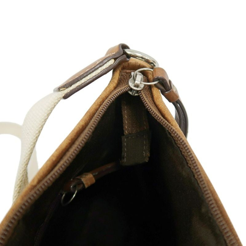 COACH Brown Signature Canvas Crossbody Bag