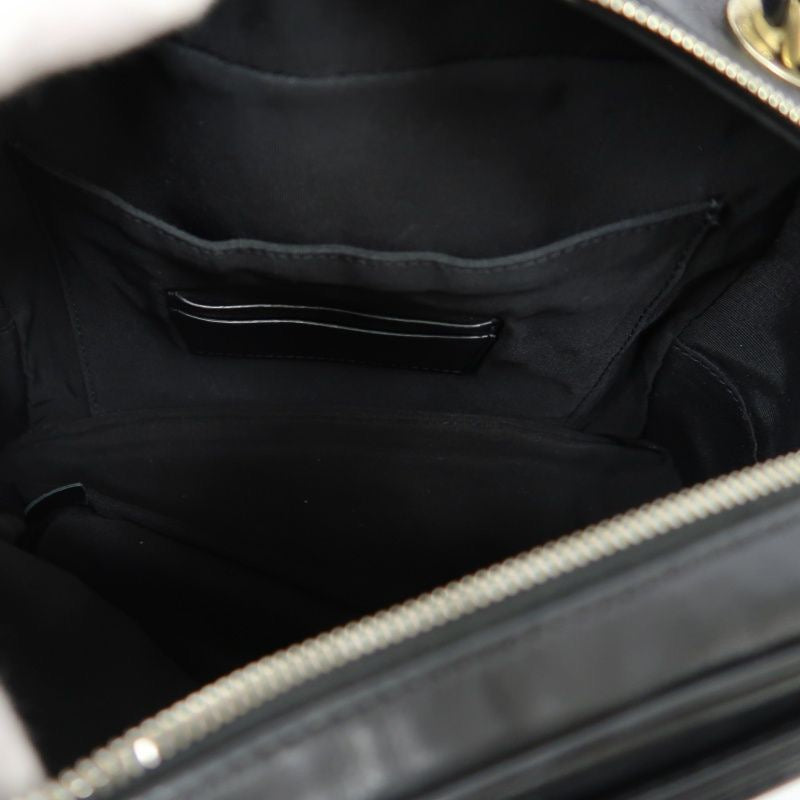 CHANEL Quilted Vanity Handbag, Black Lambskin, Gold-tone Hardware