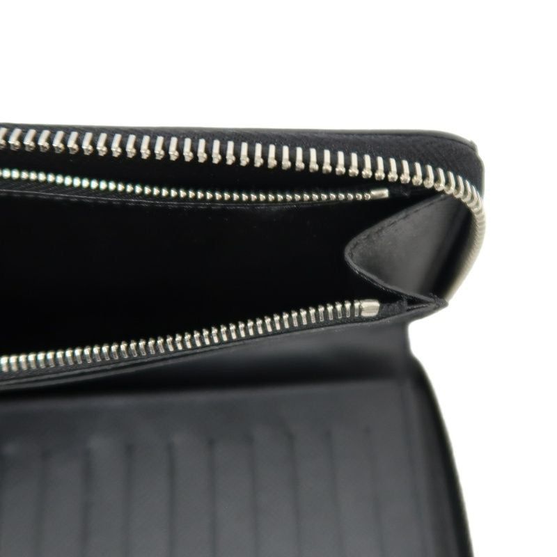 LOUIS VUITTON Zippy Wallet Vertical, Damier Graphite, Long Wallet, Black, Silver Hardware