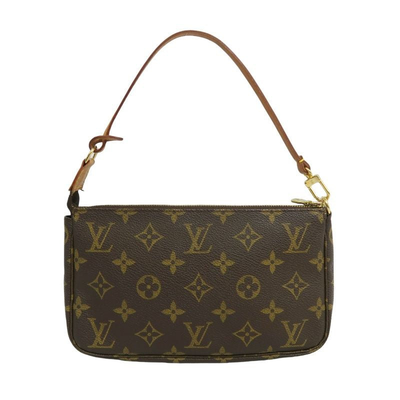 LOUIS VUITTON Pochette Accessoires, Monogram, Pouch, Handbag, Brown, LOUIS VUITTON Monogram PVC Mini Mahjong Underarm Bag