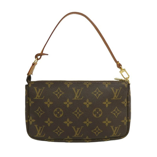 LOUIS VUITTON Pochette Accessoires, Monogram, Pouch, Handbag, Brown, LOUIS VUITTON Monogram PVC Mini Mahjong Underarm Bag